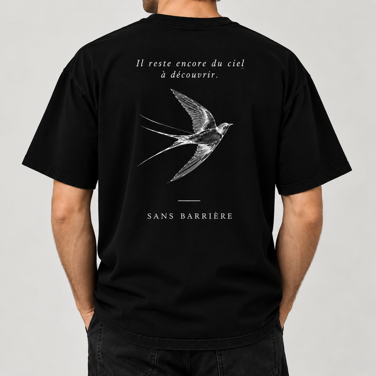 T-Shirt Noir - Hirondelle